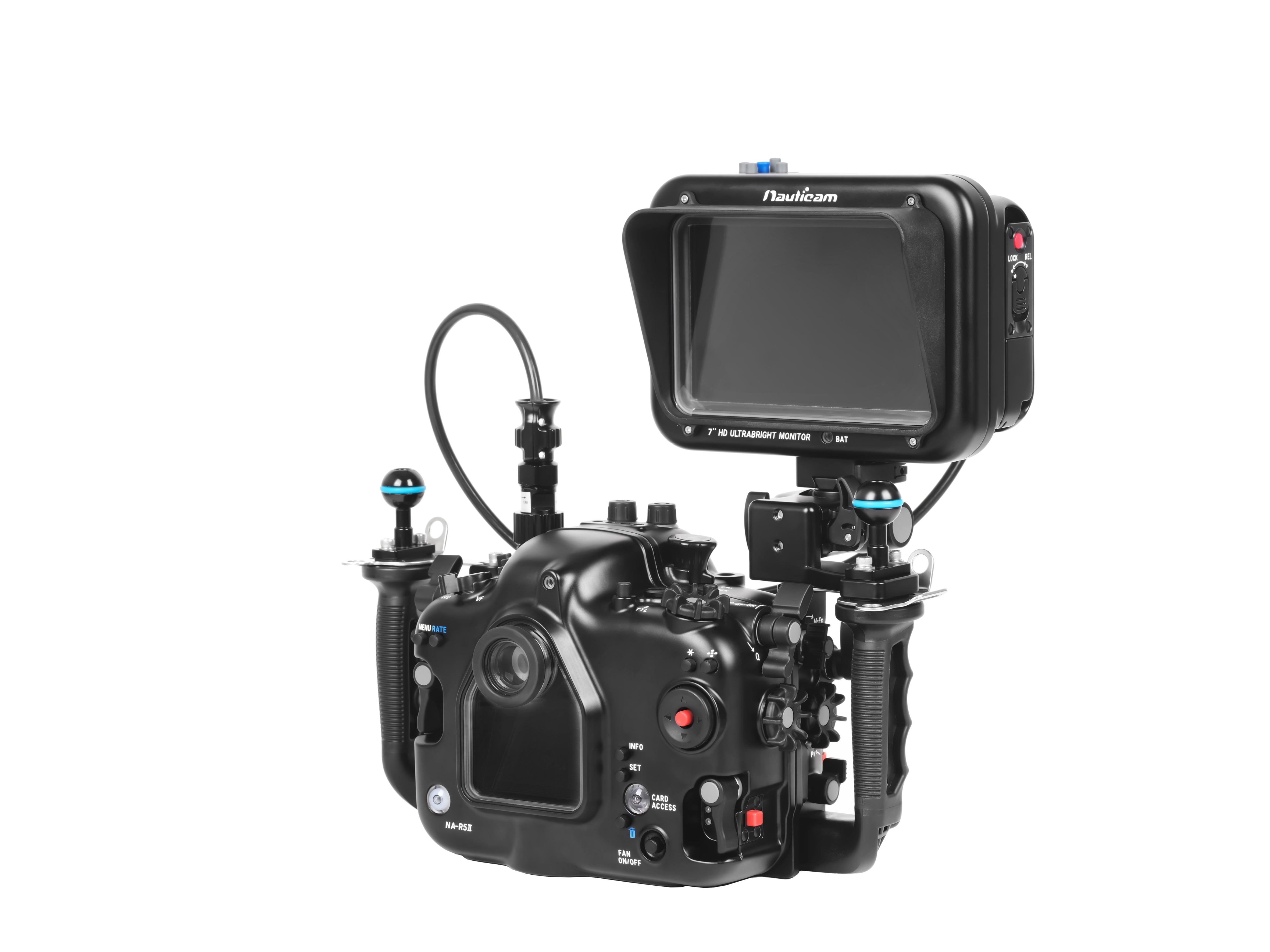 Nauticam 7'' T7 HD UltraBright Underwater Camera Monitor with HDMI 1.4 Input - Perfect for Scuba Diving, Underwater Photography & Marine Exploration (Cables Not Included)