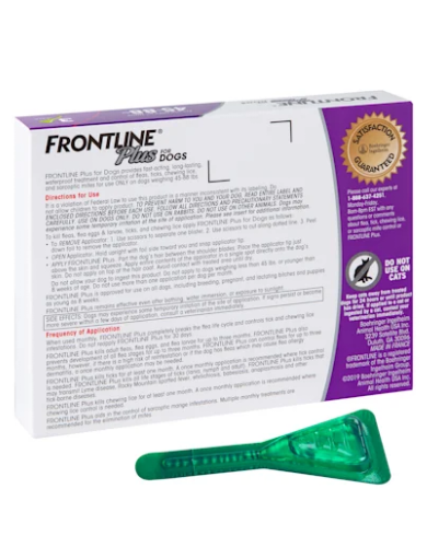 Frontline Plus Flea & Tick Treatment for Large Dogs 20.1-40kg (2 Sizes) | Fast-Acting Protection for Dogs Over 45lbs | Home & Outdoor Use