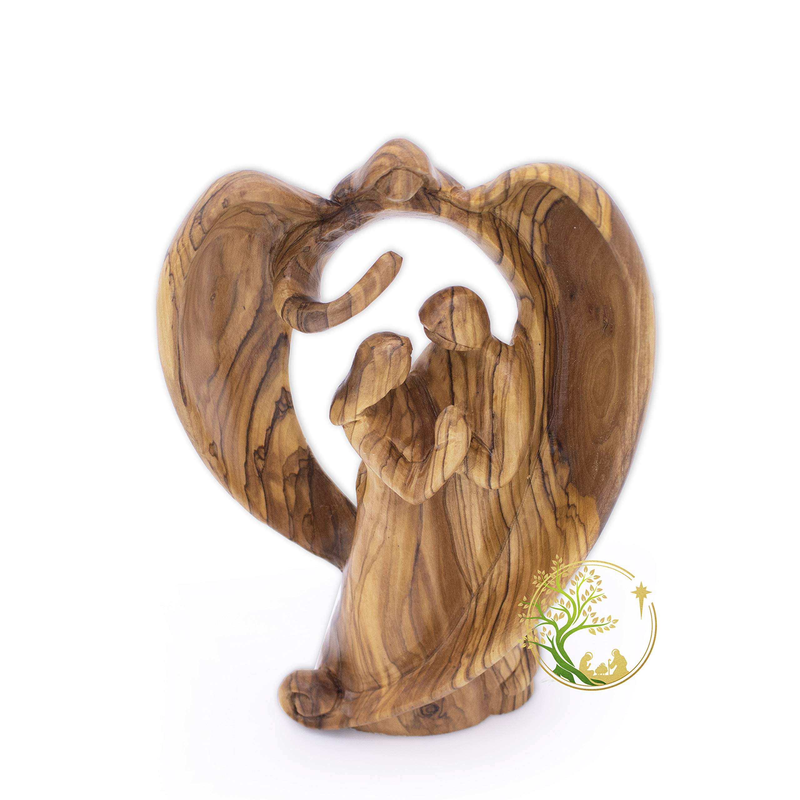 Wedding Couple Statue - Romantic Wooden Figurine for Engagement, Anniversary & Religious Gifts | Perfect Wedding Gift for Couples | Home Decor & Wedding Table Centerpiece