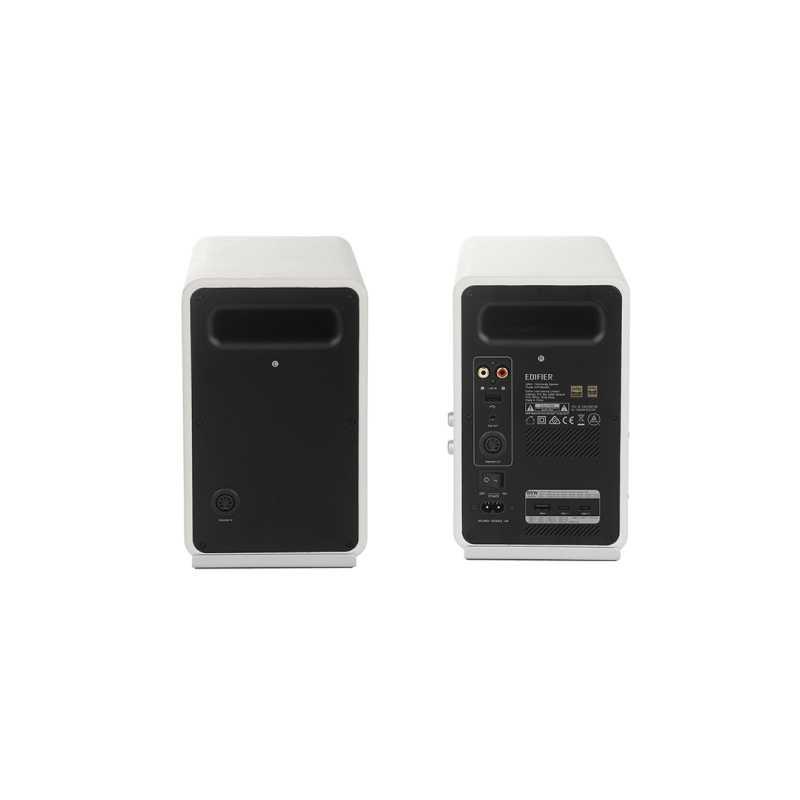 Edifier QR65 White 70W Studio Monitor Speakers with GaN Charger - Perfect for Home Studio, Gaming & Music Production