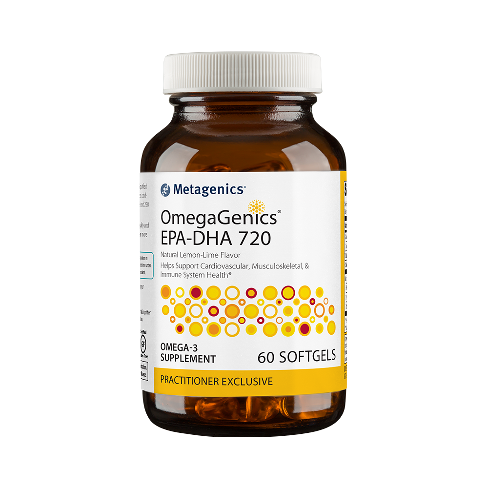 OmegaGenics® EPA DHA 720 - Premium Fish Oil Supplement for Heart & Brain Health - Supports Cognitive Function & Joint Mobility - Ideal for Adults & Seniors - Great for Daily Wellness Routine & Active Lifestyle