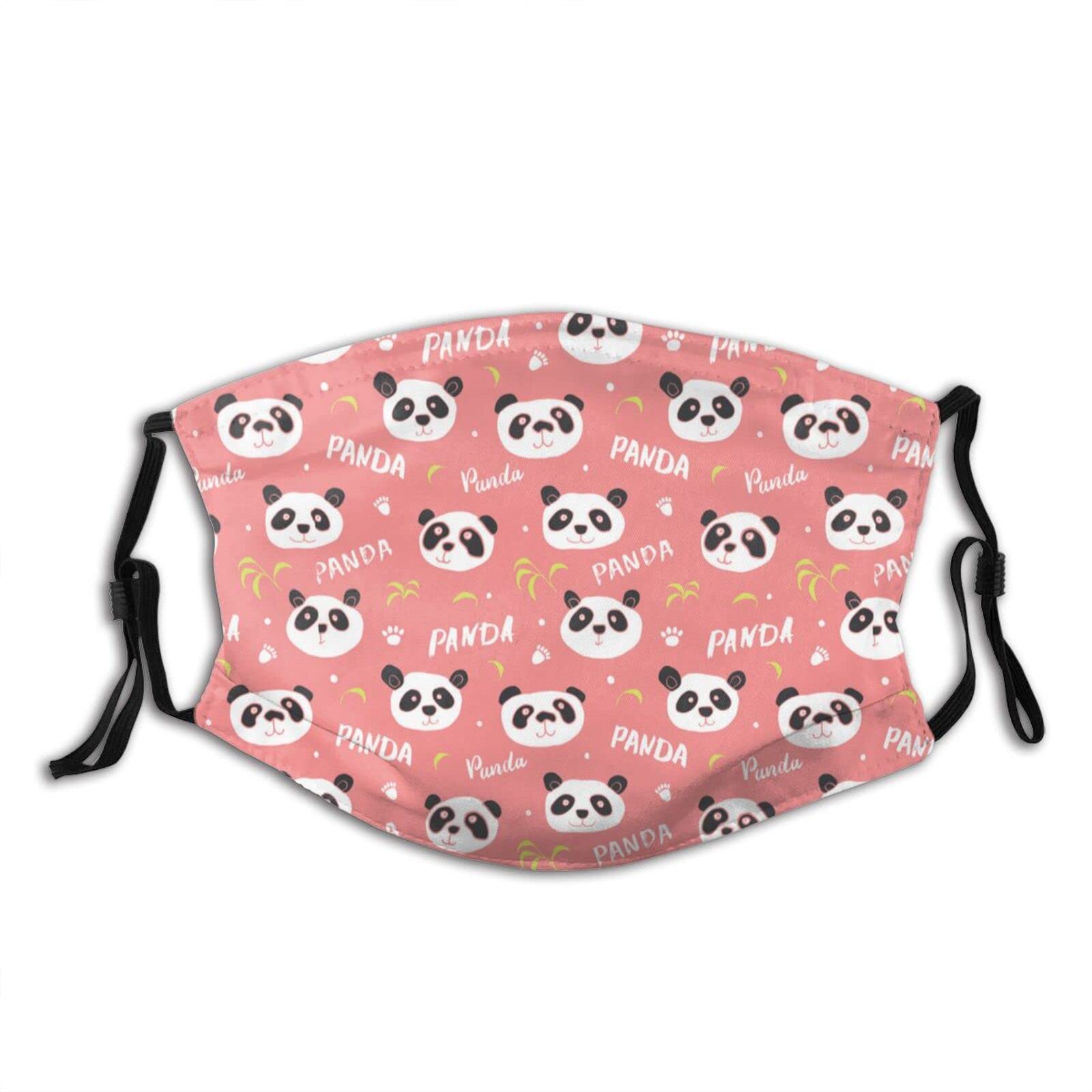 Reusable Adjustable Panda Face Mask for Adults - Breathable Balaclava with 2 Filters for Men & Women | Perfect for Outdoor Activities, Cycling, Running & Winter Sports