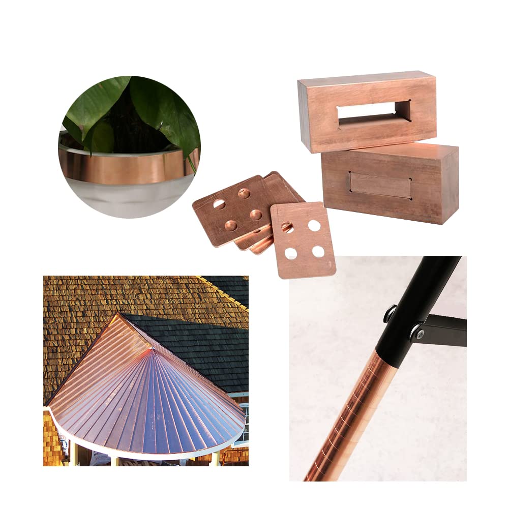 Premium 0.3mm x 100mm x 1000mm Pure Copper Foil Roll - High Conductivity Metal Sheet for DIY Crafts, Electrical Projects & Jewelry Making - Perfect for Stamping, Embossing and Circuit Repair