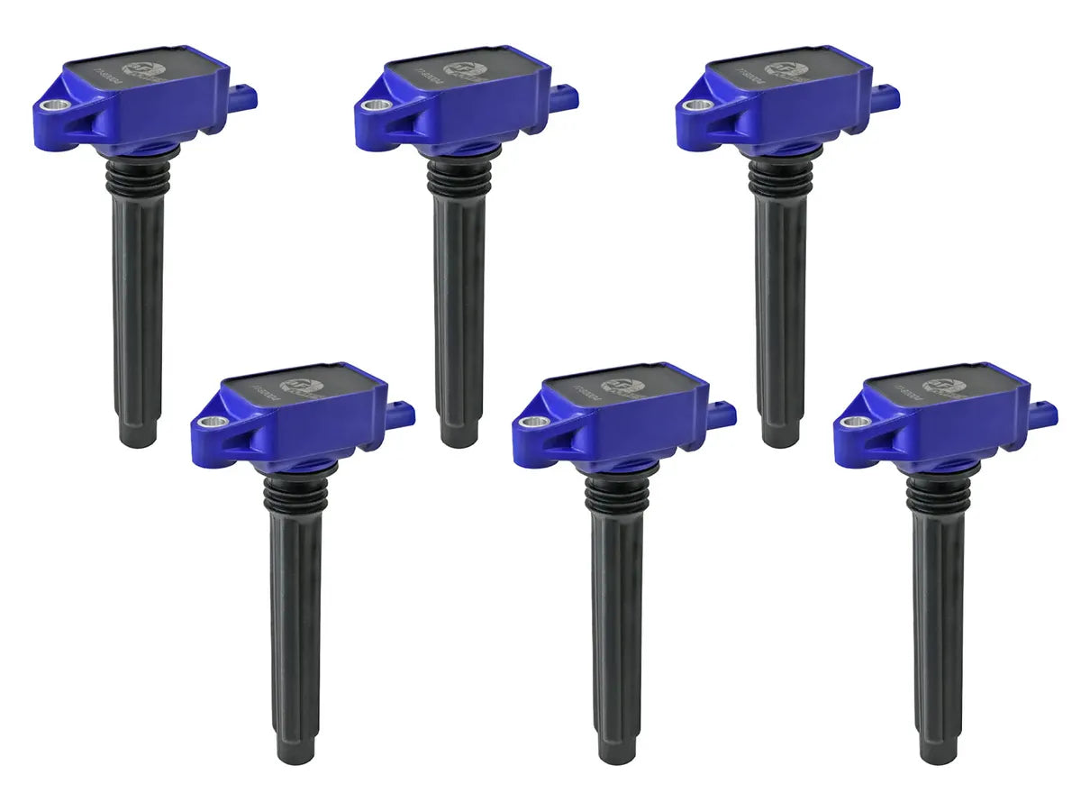 AFE SCORCHER High Performance Ignition Coil (6 Pack) - Compatible with Chrysler Dodge Jeep 3.6L V6 2011-2024 - Improves Engine Power & Fuel Efficiency - Perfect for Off-Roading & Daily Driving