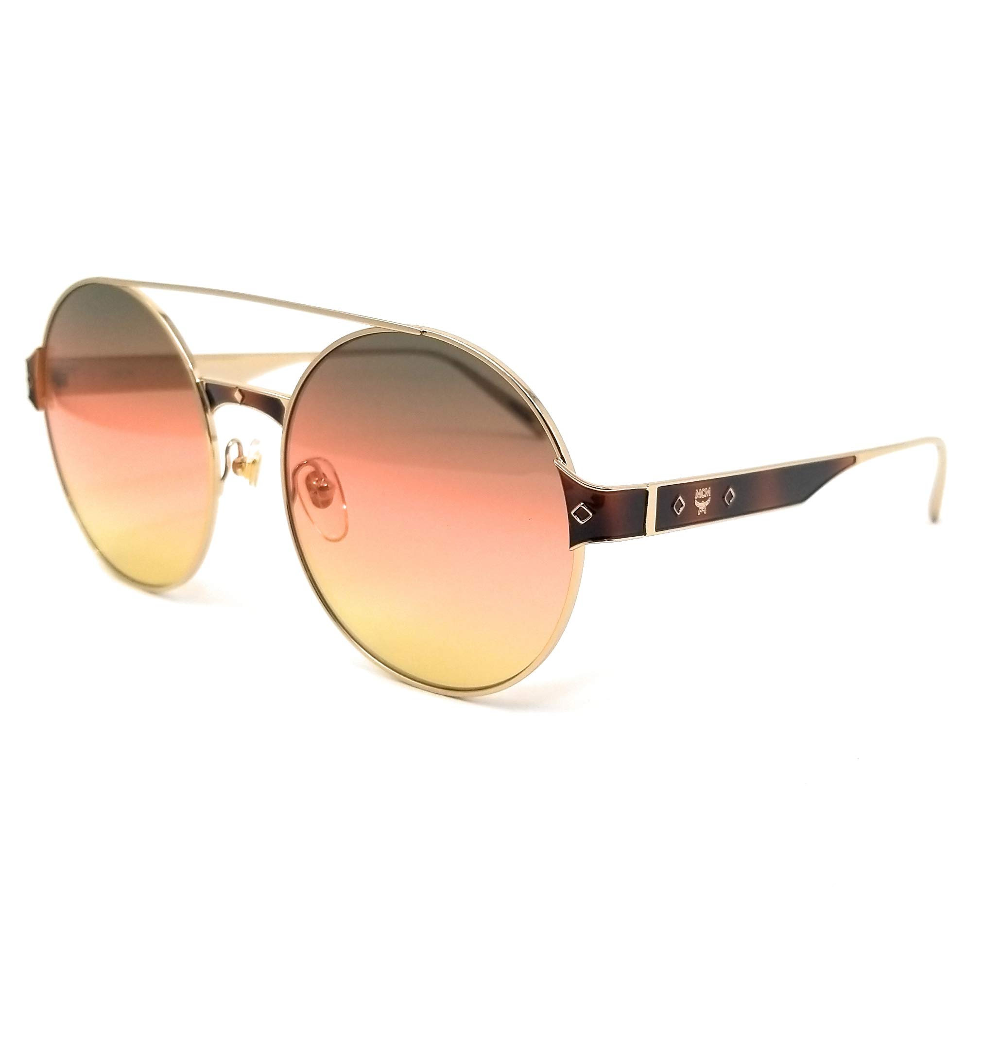 MCM 124 S 729 Sunglasses - Gold/Green Rose Yellow Frame - UV Protection & Polarized Lenses - Perfect for Beach, Driving & Outdoor Activities