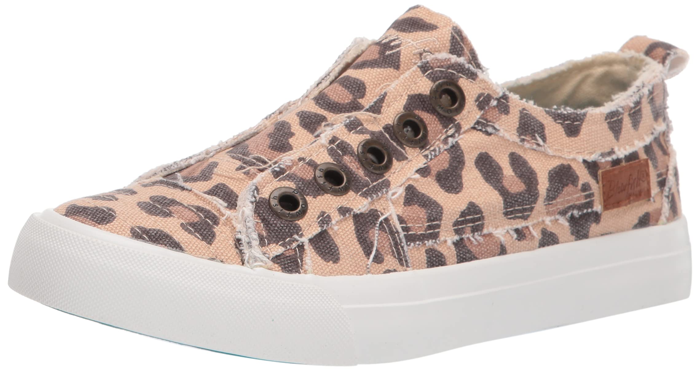 Blowfish ZS-0061-518 Women's Slip-On Sneakers - Comfortable Laceless Casual Shoes with Jumbo Kitty Design - US Size 6.5 - Perfect for Everyday Wear, Running Errands & Casual Outings