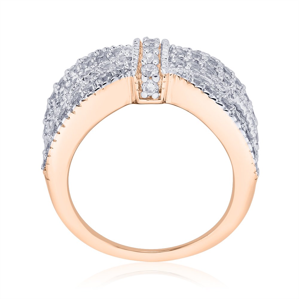 10K Gold KATARINA Diamond Fashion Ring - 1 1/4 Carat I-J Color I1 Clarity for Women | Elegant Gift for Anniversary, Valentine's Day & Special Occasions