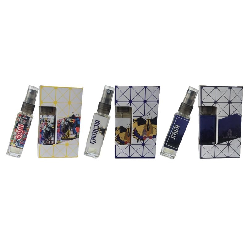 Raro Aroma Premium Luxury Long-Lasting Eau De Parfum | Designer Inspired Fragrance | Unisex Pocket Combo Set (8ml x 3 Bottles) | Perfect for Travel, Gifts & Everyday Elegance