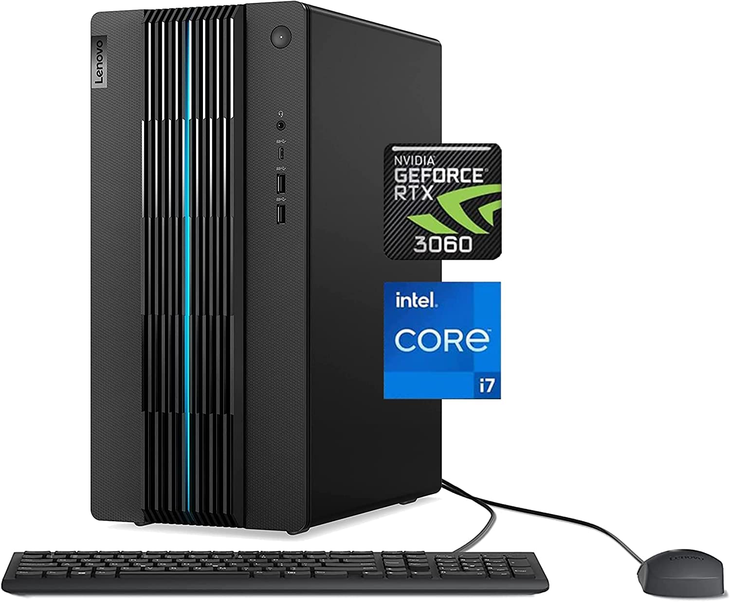 Lenovo IdeaCentre 5i Gaming PC - i7-12700, RTX 3060, 16GB RAM for Ultimate Gaming Performance