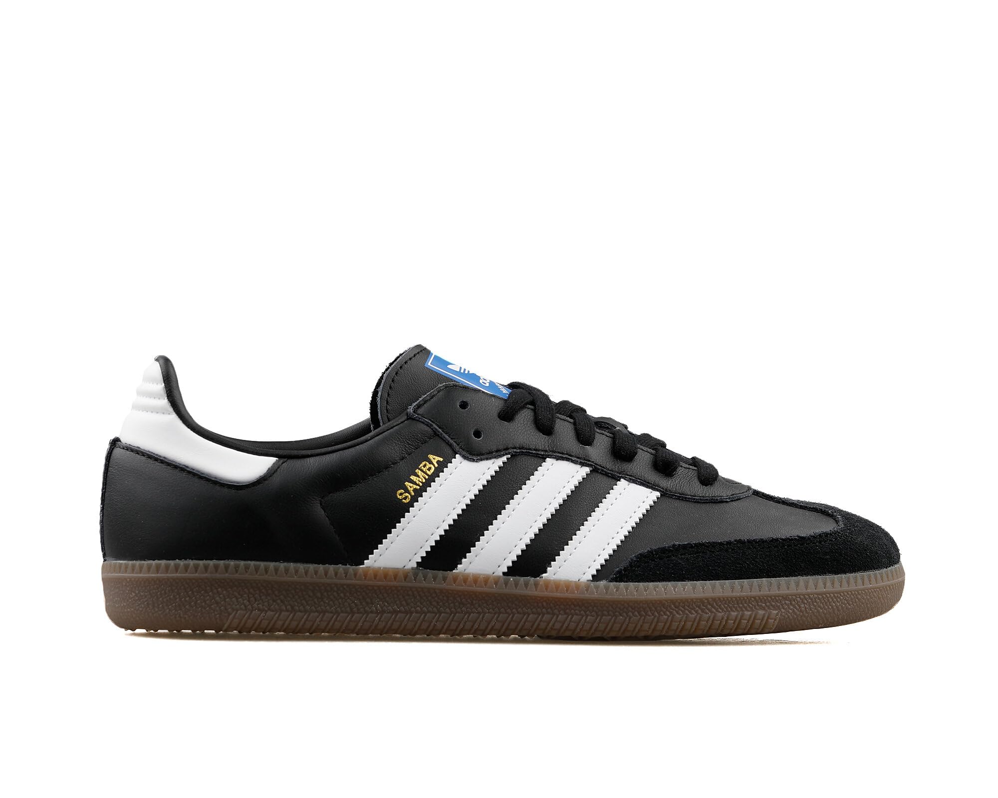adidas Men's Samba OG Sneakers - Classic White & Black Low-Top Leather Shoes for Casual Wear, Street Style & Everyday Comfort