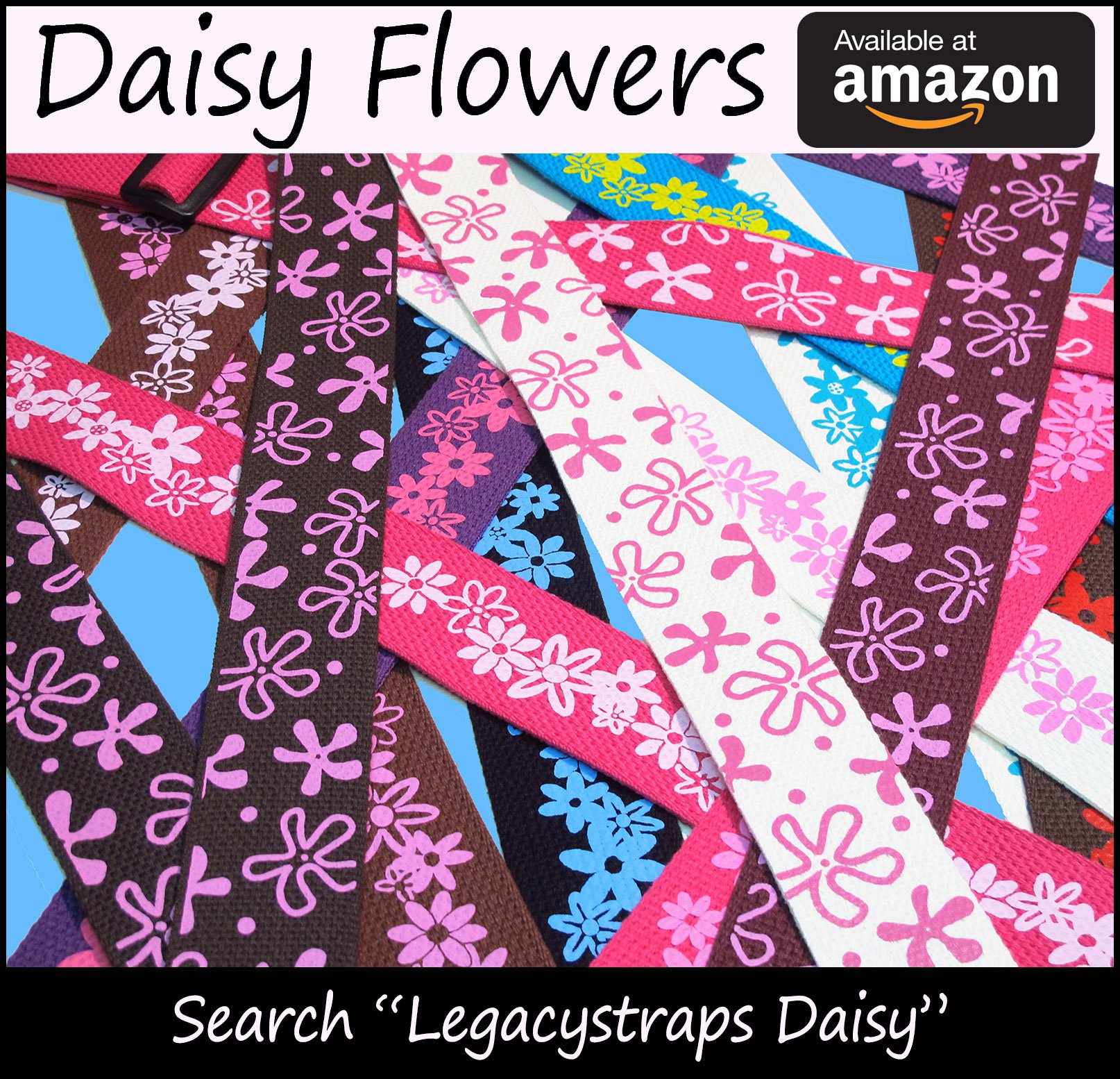 Legacystraps Girls Flower Guitar Strap - 2