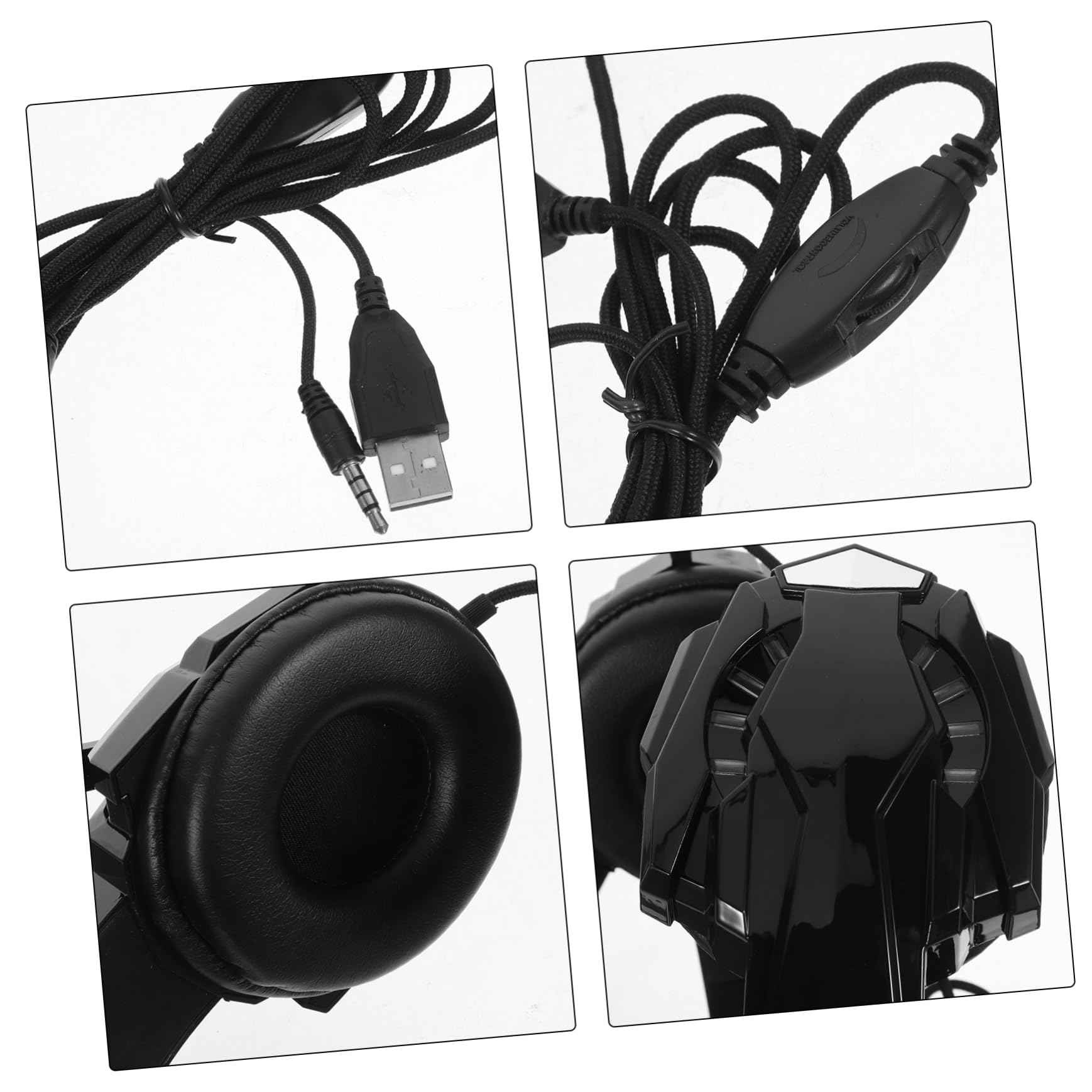 DOITOOL i3000 Gaming Headset with RGB Lights - Wired Over-Ear Headphones with Noise Cancelling Mic, 7.1 Surround Sound for PC, PS4, PS5, Xbox - Perfect for Esports, Streaming & Late-Night Gaming Sessions