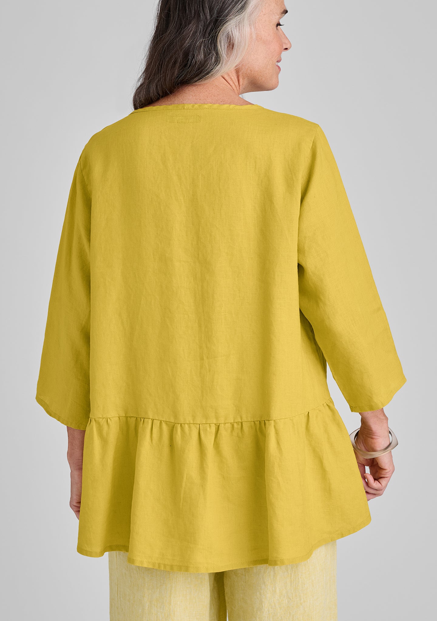 Stylish Peplum Tunic Linen Pullover Top for Women - Comfortable Summer Blouse for Casual Wear, Office Outfits & Date Nights
