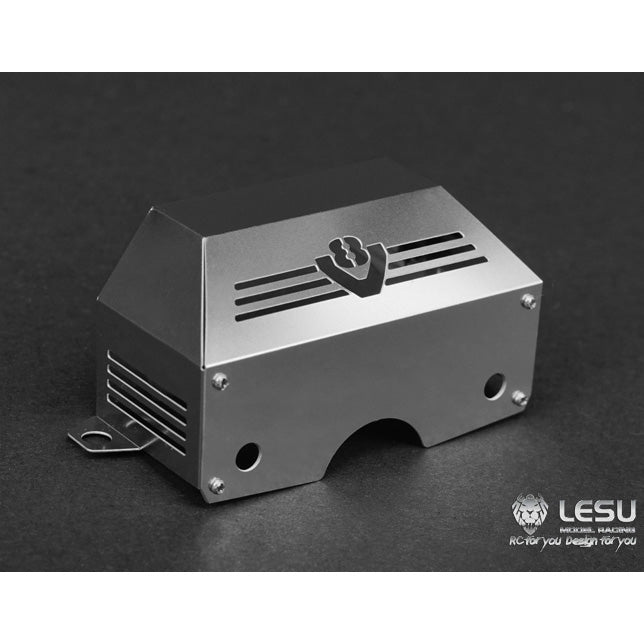 LESU Metal Gearbox Engine Cover for 1/14 RC Tractor Truck - Durable Radio Control Car Spare Parts & DIY Accessories - Perfect for RC Model Decoration, Repair & Customization Projects