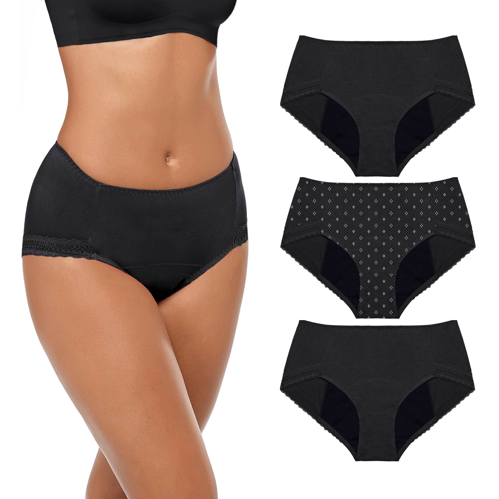 Neione Period Underwear for Women - Leakproof Menstrual & Postpartum Panties - Comfortable Briefs for Heavy Flow & Overnight Protection - Perfect for Workouts, Sleep & Daily Use