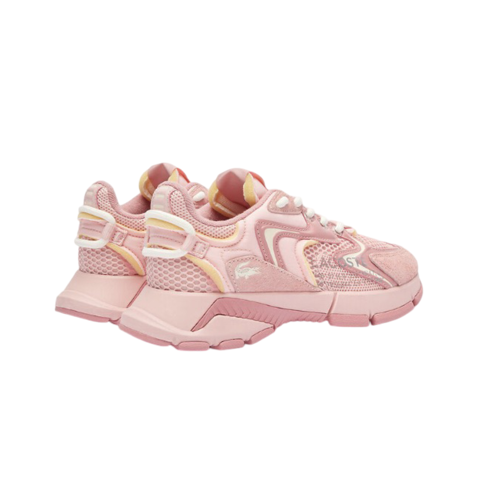 Lacoste Women's L003 NEO 124 Pink Off White Sneakers - Casual Comfortable Walking Shoes for Women | Perfect for Work, Travel & Everyday Wear