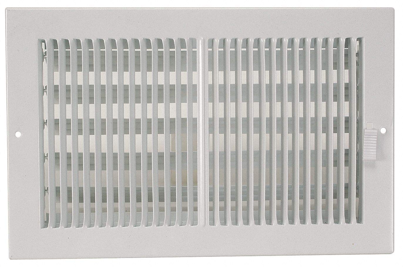 2-Way Sidewall/Ceiling Air Vent Register - Adjustable HVAC Diffuser for Home & Office Cooling/Heating Systems - Perfect for Bedrooms, Living Rooms & Basements