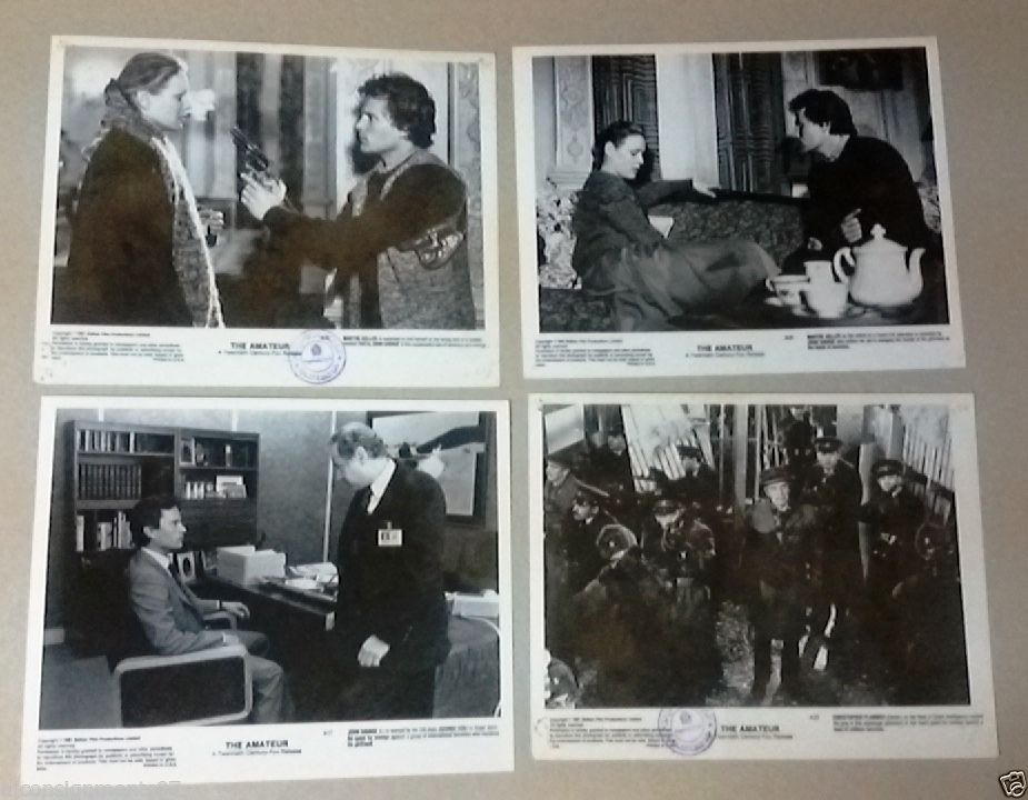Vintage 1980s The Amateur Movie Stills - Set of 14 Black & White Photos Featuring John Savage | Classic Film Memorabilia, Collector's Item for Movie Buffs & Home Theater Decor