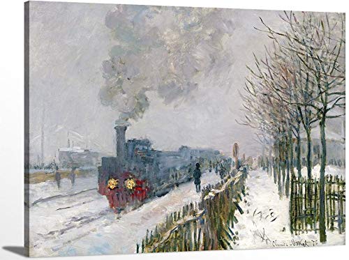Train in the Snow the Locomotive