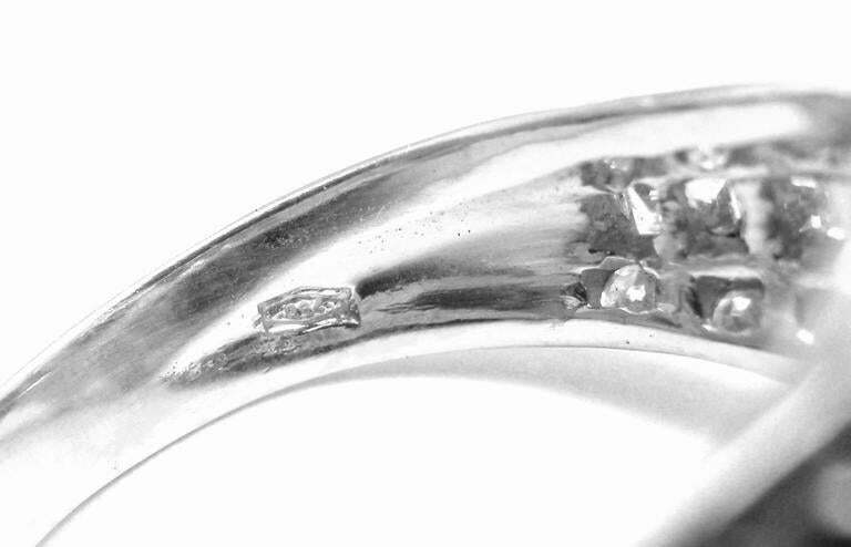 Authentic Craig Drake 18k White Gold Large 10.97ct Emerald Diamond Cocktail Ring for Women - Elegant Statement Jewelry for Parties, Weddings & Special Occasions