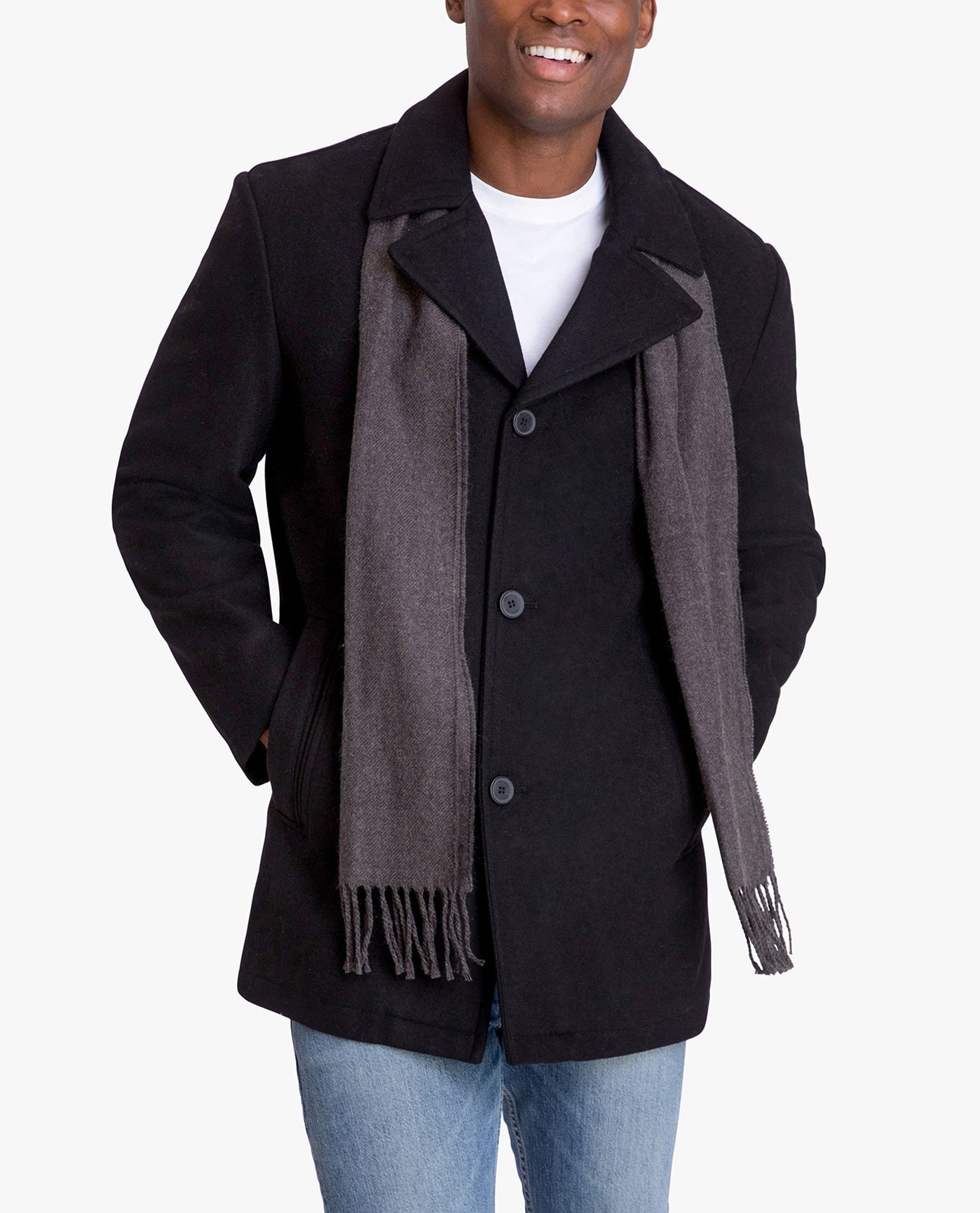 Amity Single Breasted Wool Jacket for Men - Warm Winter Coat, Office & Casual Wear, Perfect for Business Meetings & Outdoor Activities