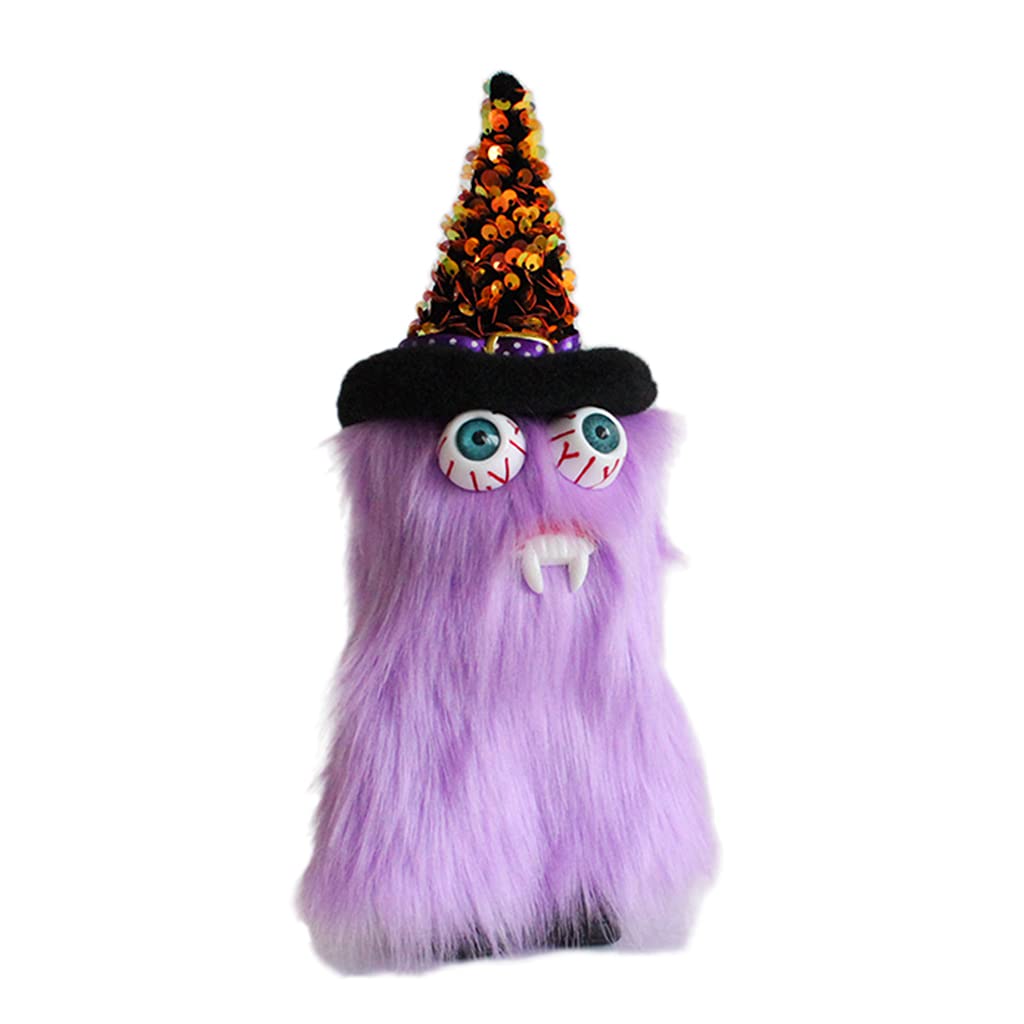 Handmade Plush Vampire Faceless Doll - Halloween Home Decor, Dwarf Elf Ornament for Desktop Display | Perfect for Halloween Party Decorations, Gift Giving & Spooky Themed Collections