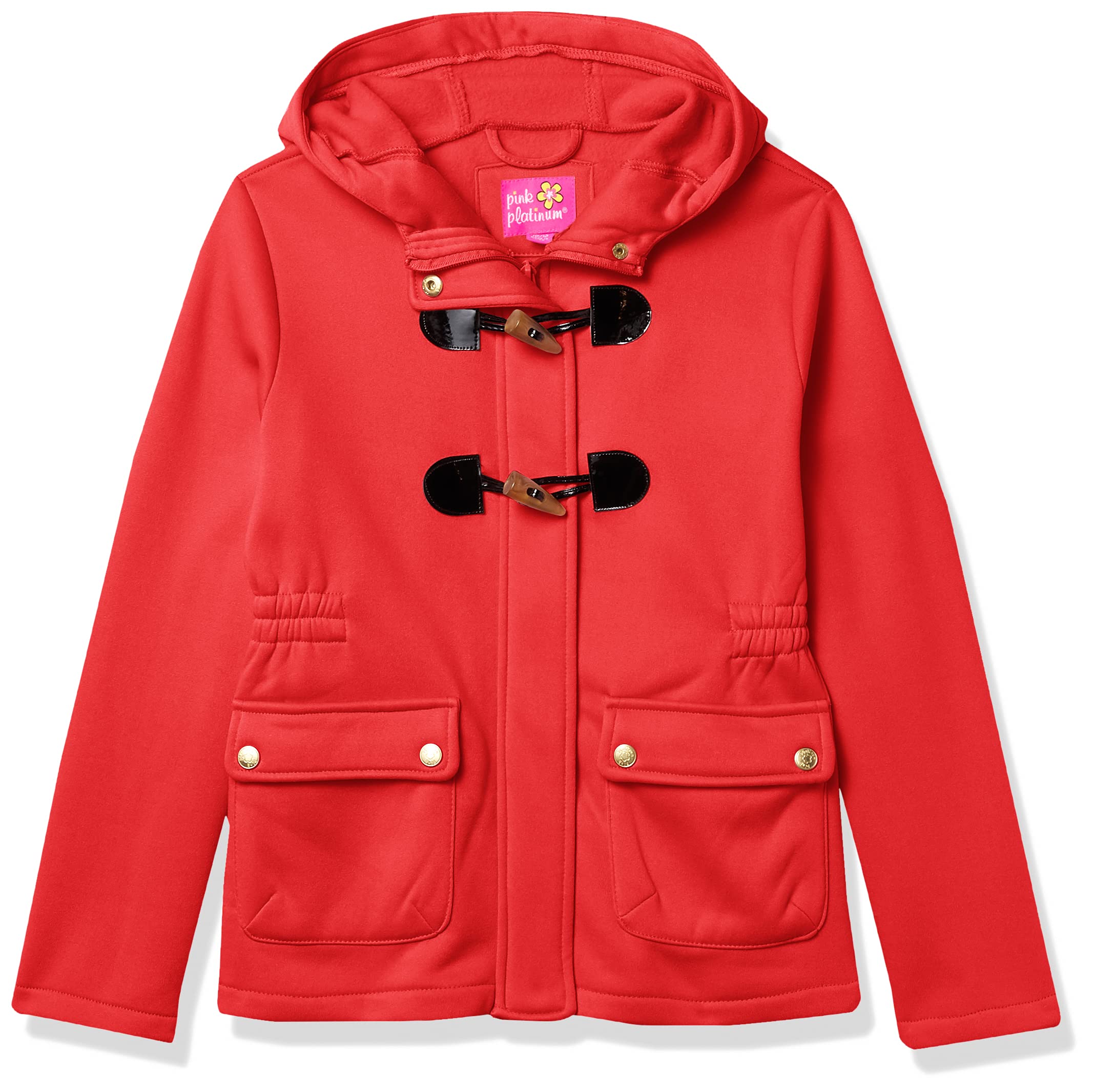 Pink Platinum Girls' Lightweight Fleece Hooded Jacket - Soft & Warm Winter Coat for Toddler & Kids - Perfect for School, Playdates & Outdoor Activities