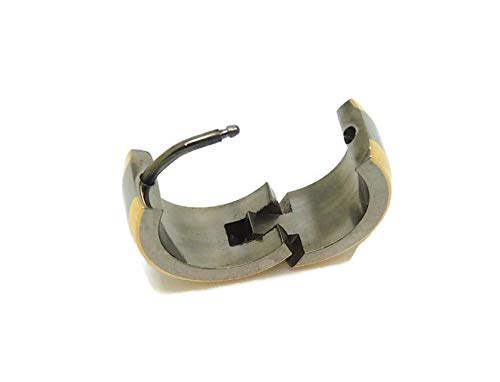 Hypoallergenic Titanium Beveled Edge Earrings for Sensitive Ears - Yellow Gold & Rose Gold Options | Perfect for Daily Wear, Special Occasions & Gift Giving