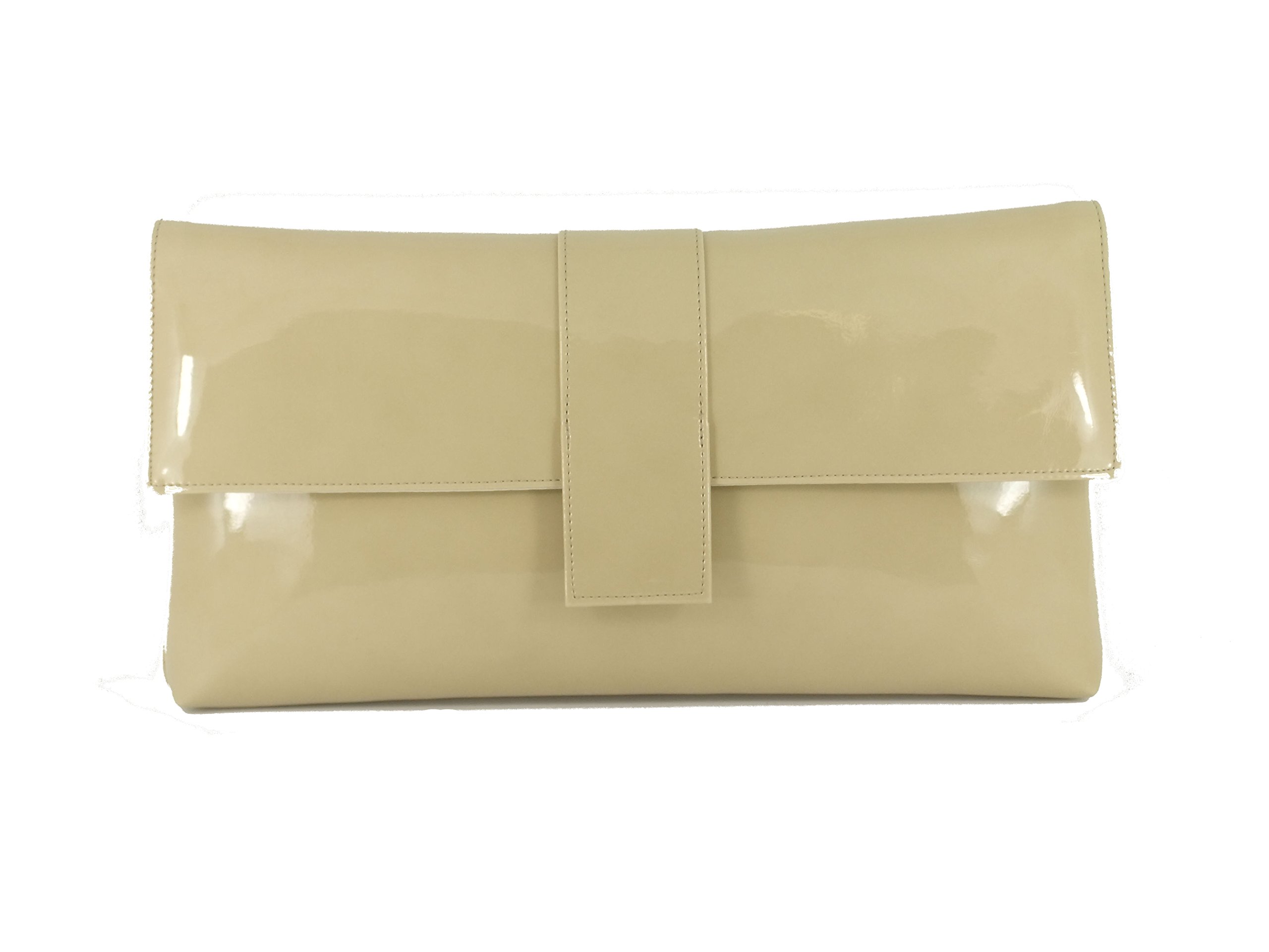 LONI Women's Faux Patent Leather Large Clutch Shoulder Bag for Wedding, Party, Prom - Elegant Evening Purse for Formal Events & Special Occasions