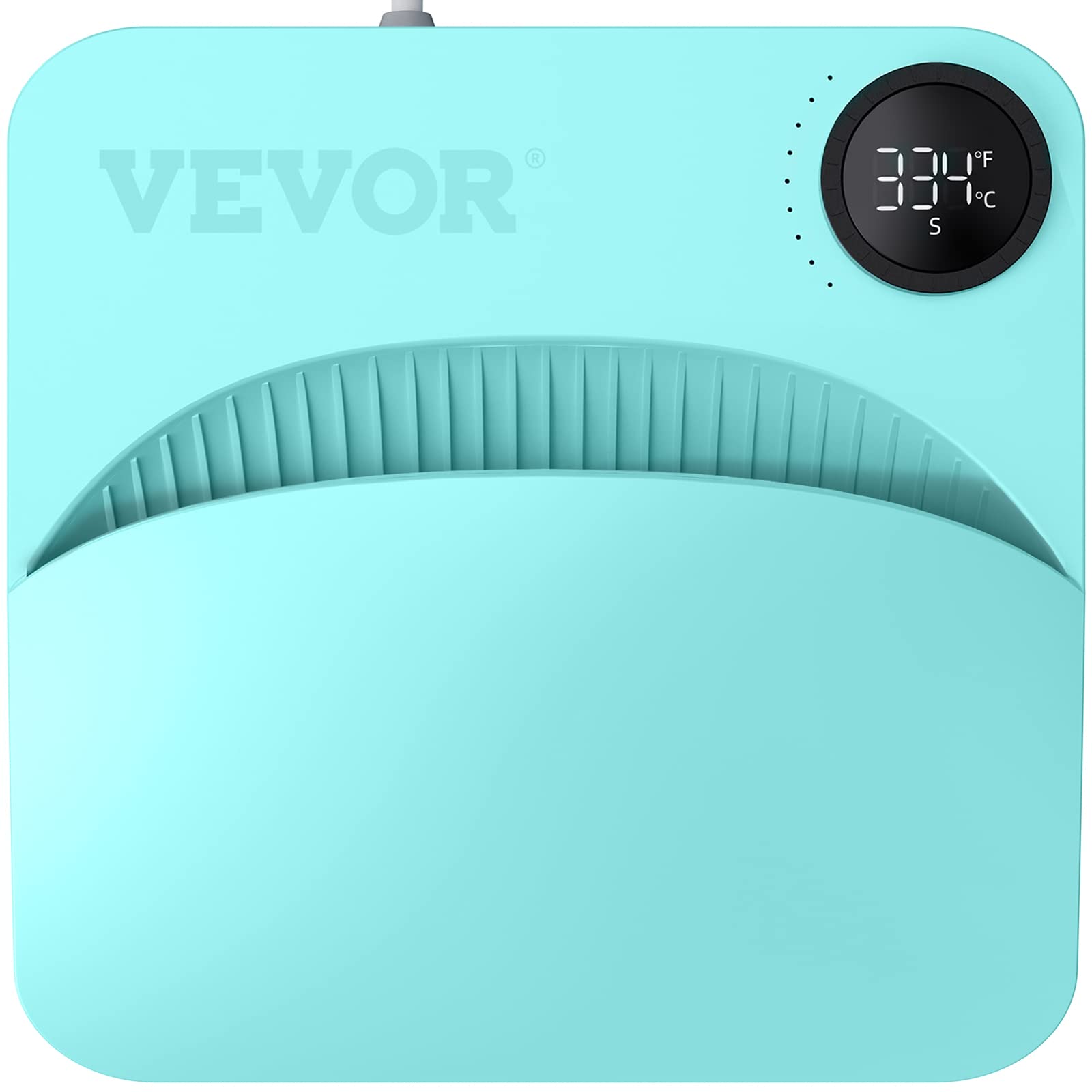 VEVOR 9x9 Inch Heat Press Machine for T-Shirts, Bags & Pillows - Portable Sublimation Transfer Press with Teflon Coating - Perfect for DIY HTV Vinyl Projects, Custom Apparel & Home Crafting