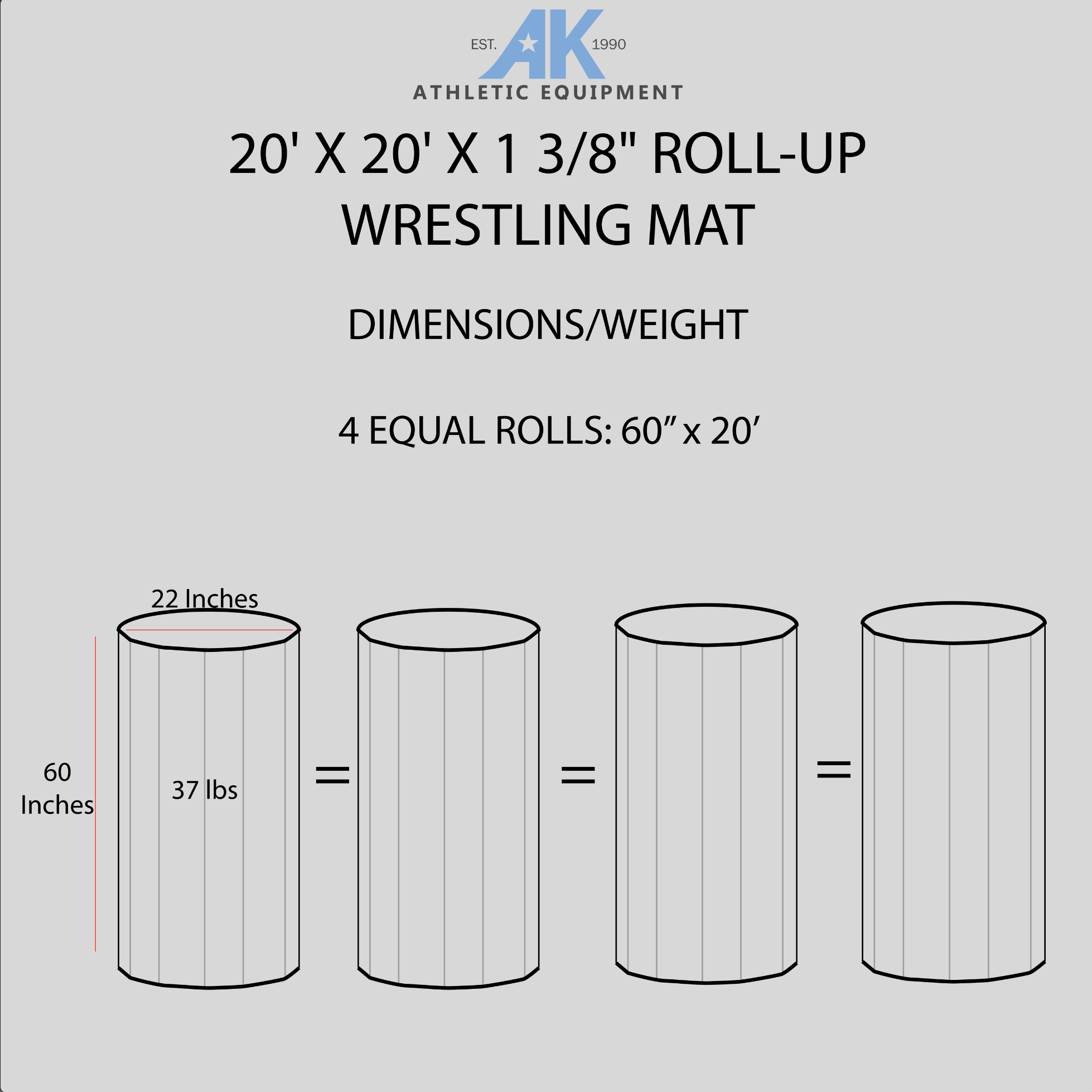 20' x 20' x 1 3/8