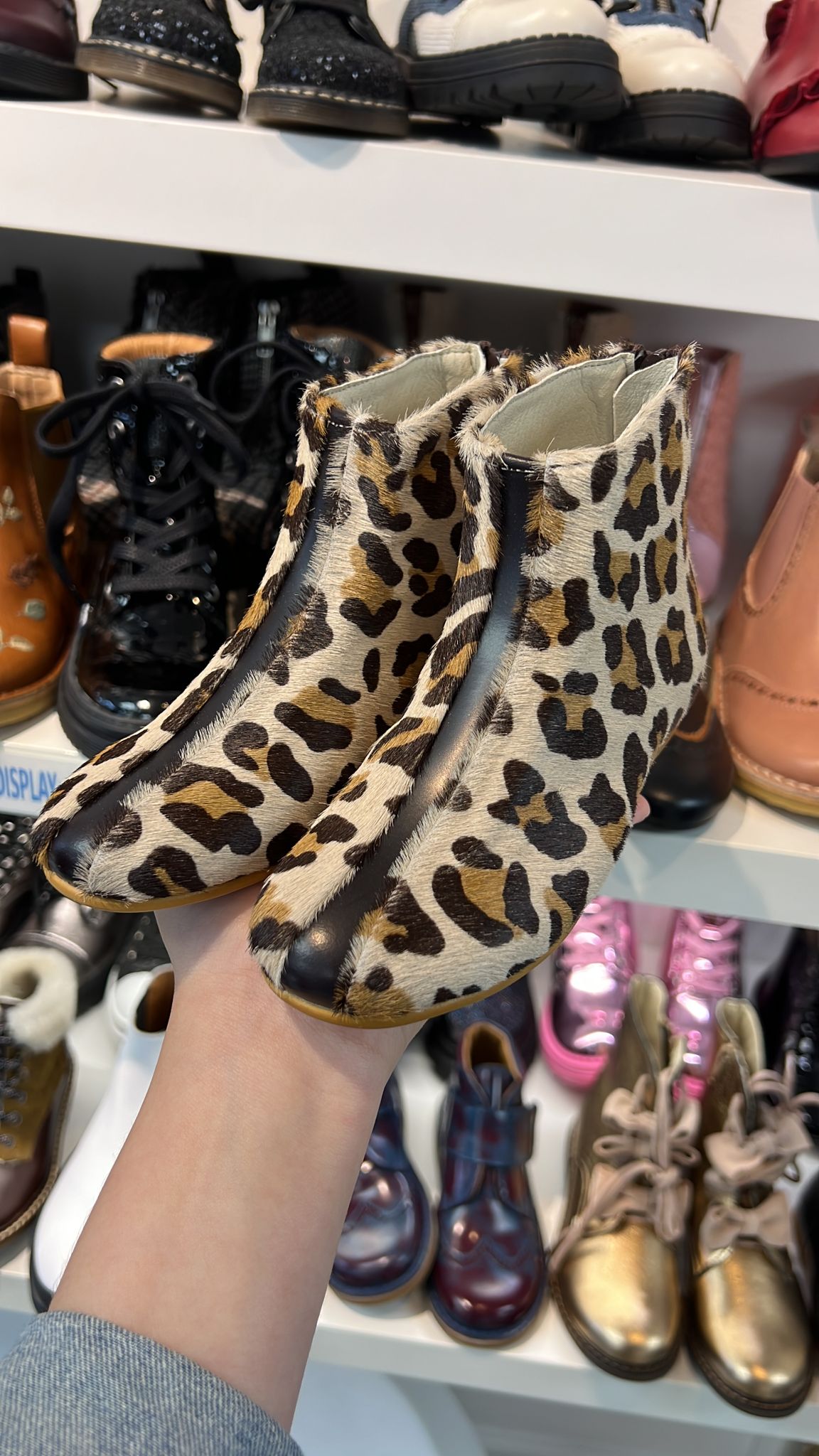Sonatina Leopard Print Pony Zipper Booties for Women - Stylish Ankle Boots for Casual Outfits & Fall Fashion