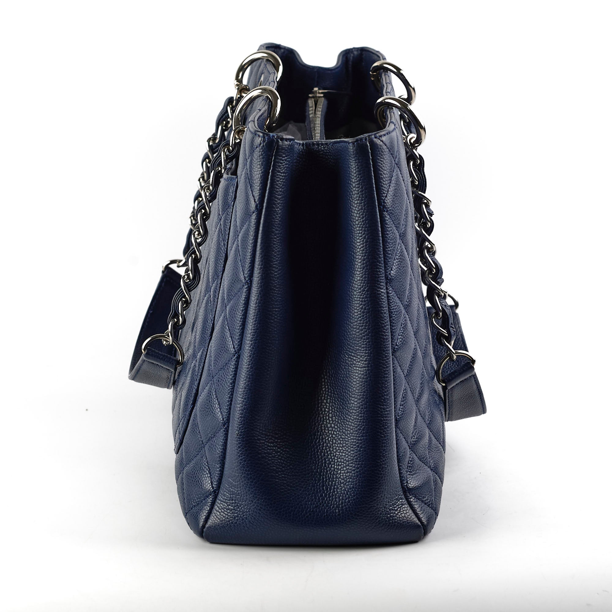 Chanel Caviar GST XL Tote Bag in Navy Blue - Luxury Designer Handbag for Women, Perfect for Work, Travel & Everyday Use