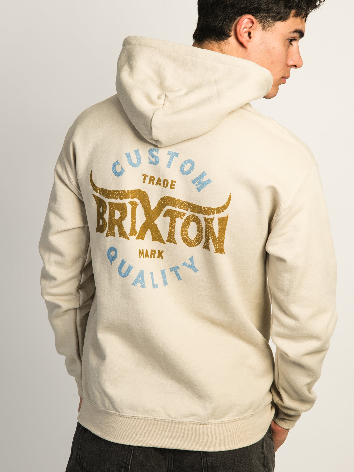 Brixton Gibson Pullover Hoodie for Men - Comfortable Cotton Fleece Sweatshirt with Kangaroo Pocket | Perfect for Casual Wear, Gym, and Outdoor Activities