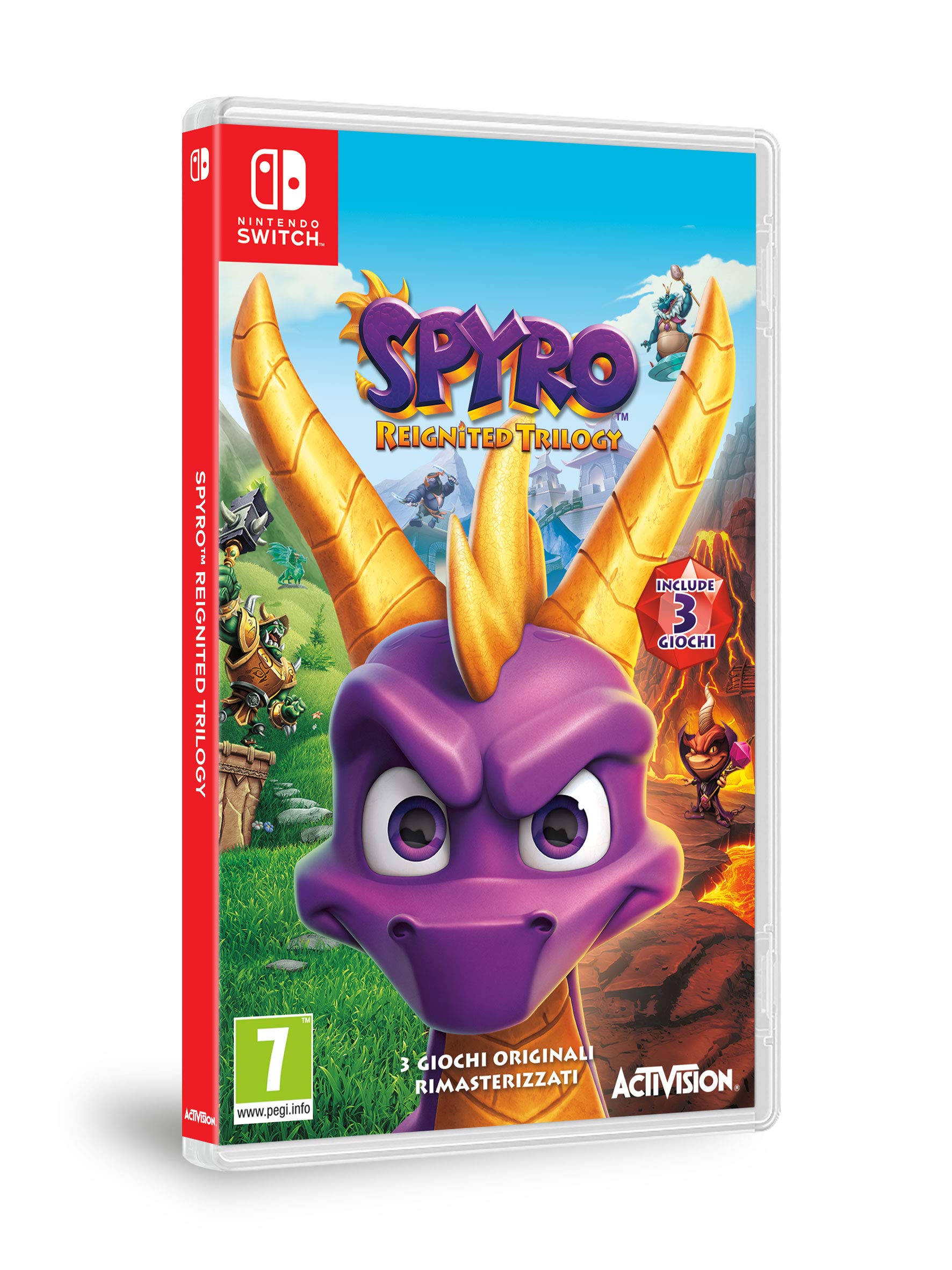 Spyro Reignited Trilogy - Nintendo Switch Game | Remastered Adventure for Kids & Adults | Perfect for Family Gaming & Travel Entertainment