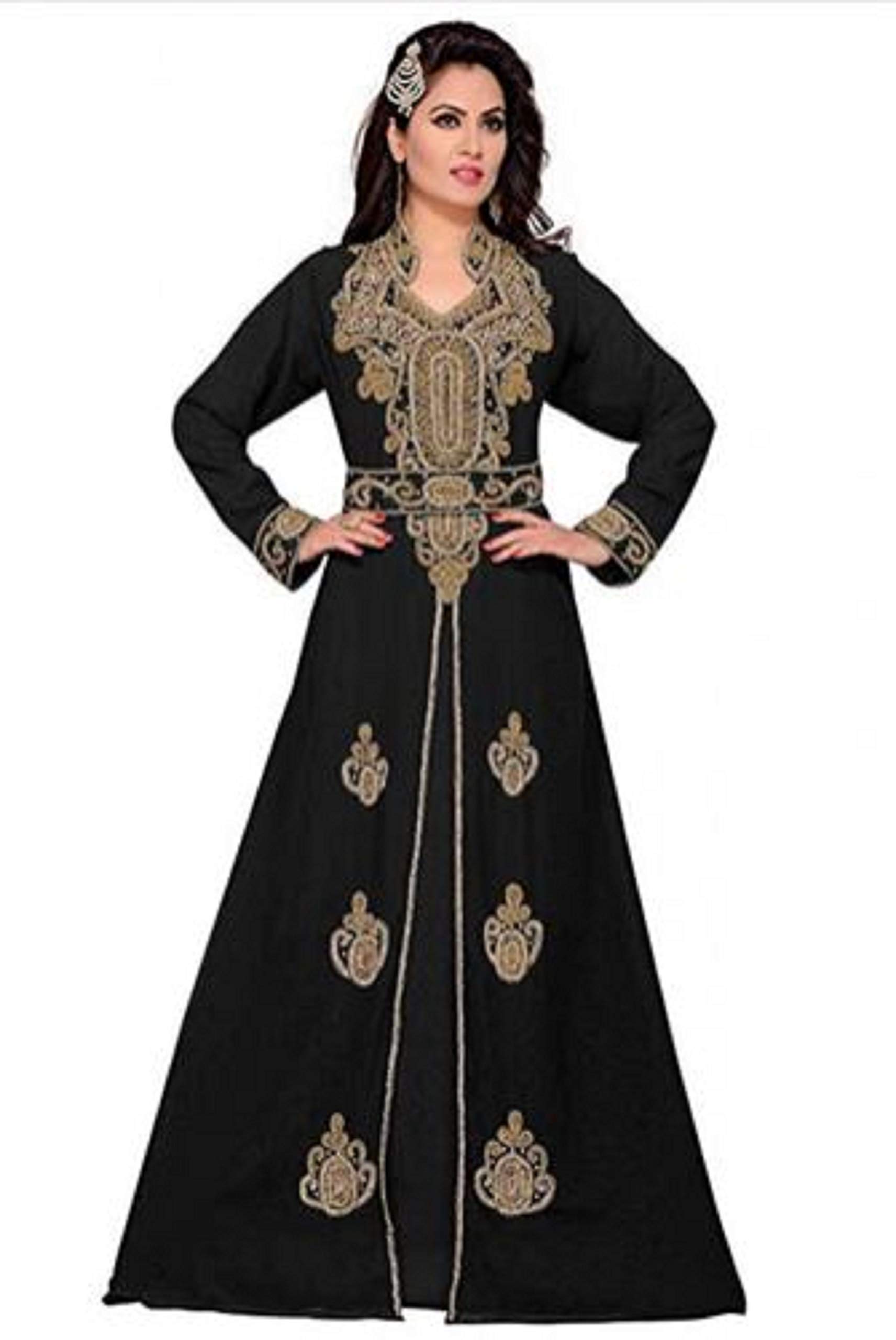 Elegant Kaftan Maxi Dress for Women - Boho Chic Evening Gown, Takhita Wear & Wedding Guest Dress - Perfect for Cocktail Parties, Beach Vacations & Special Occasions