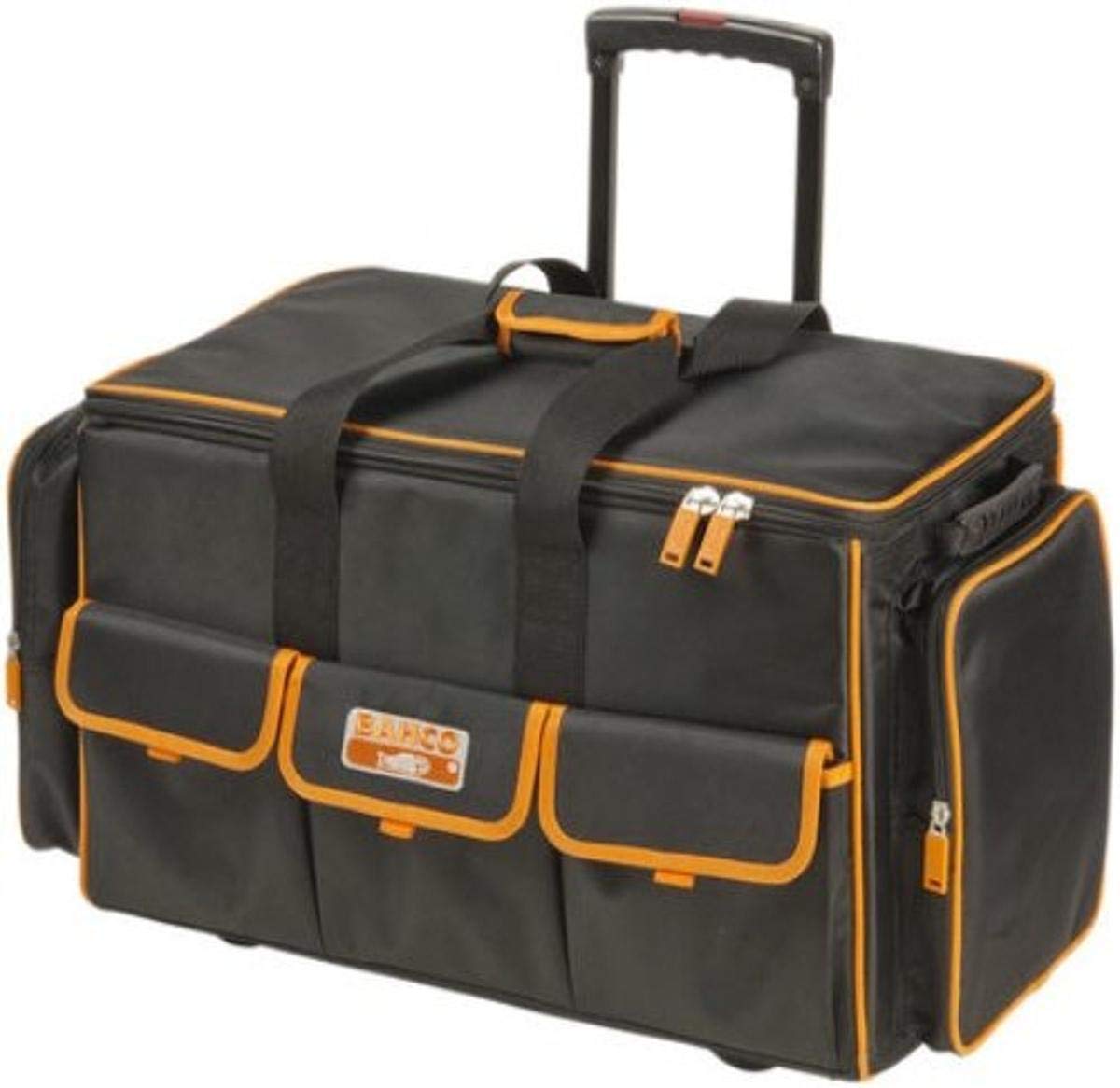 Bahco 4750FB2W-24A 24-Inch Heavy Duty Rolling Tool Bag with Wheels - Perfect for Mechanics, Contractors & On-Site Work