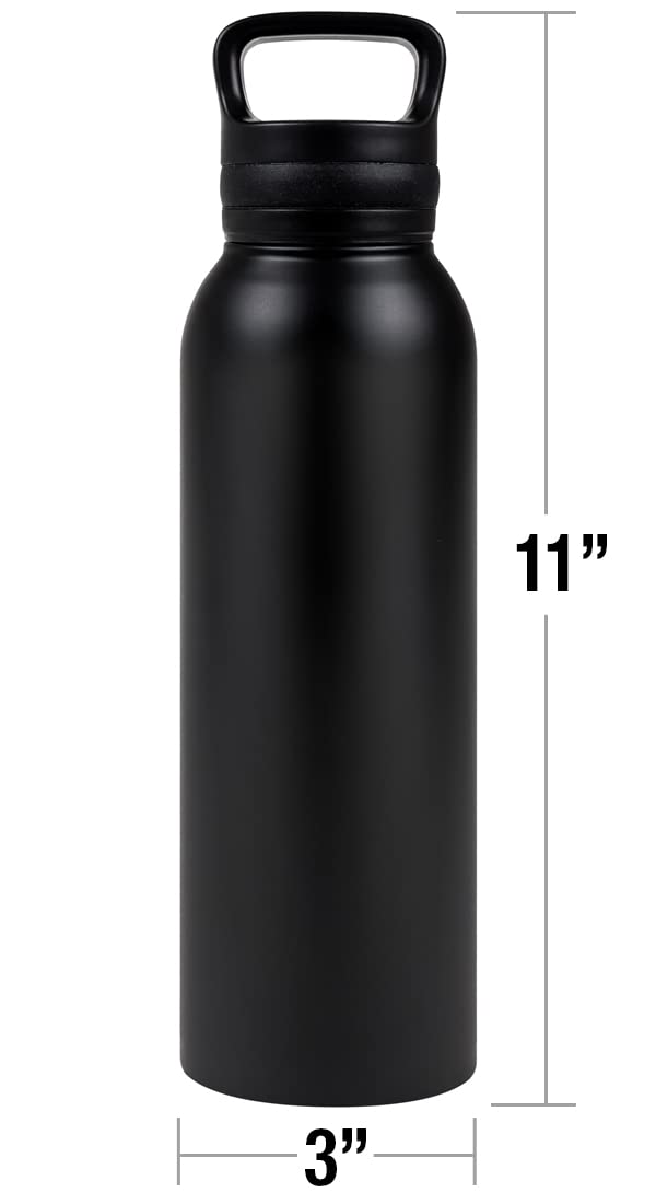 Spongebob Official 24 oz Insulated Stainless Steel Water Bottle - Leak Proof, Vacuum Insulated Canteen with Loop Cap - Perfect for School, Gym & Outdoor Activities