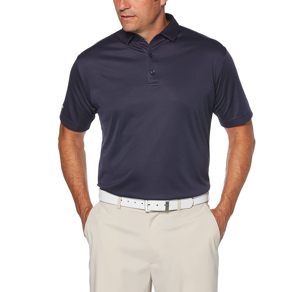 Jack Nicklaus Men's Diagonal Twill Golf Polo Shirt - Moisture-Wicking Performance Golf Shirt for Men - Comfortable & Breathable for Golf, Casual Wear & Outdoor Activities