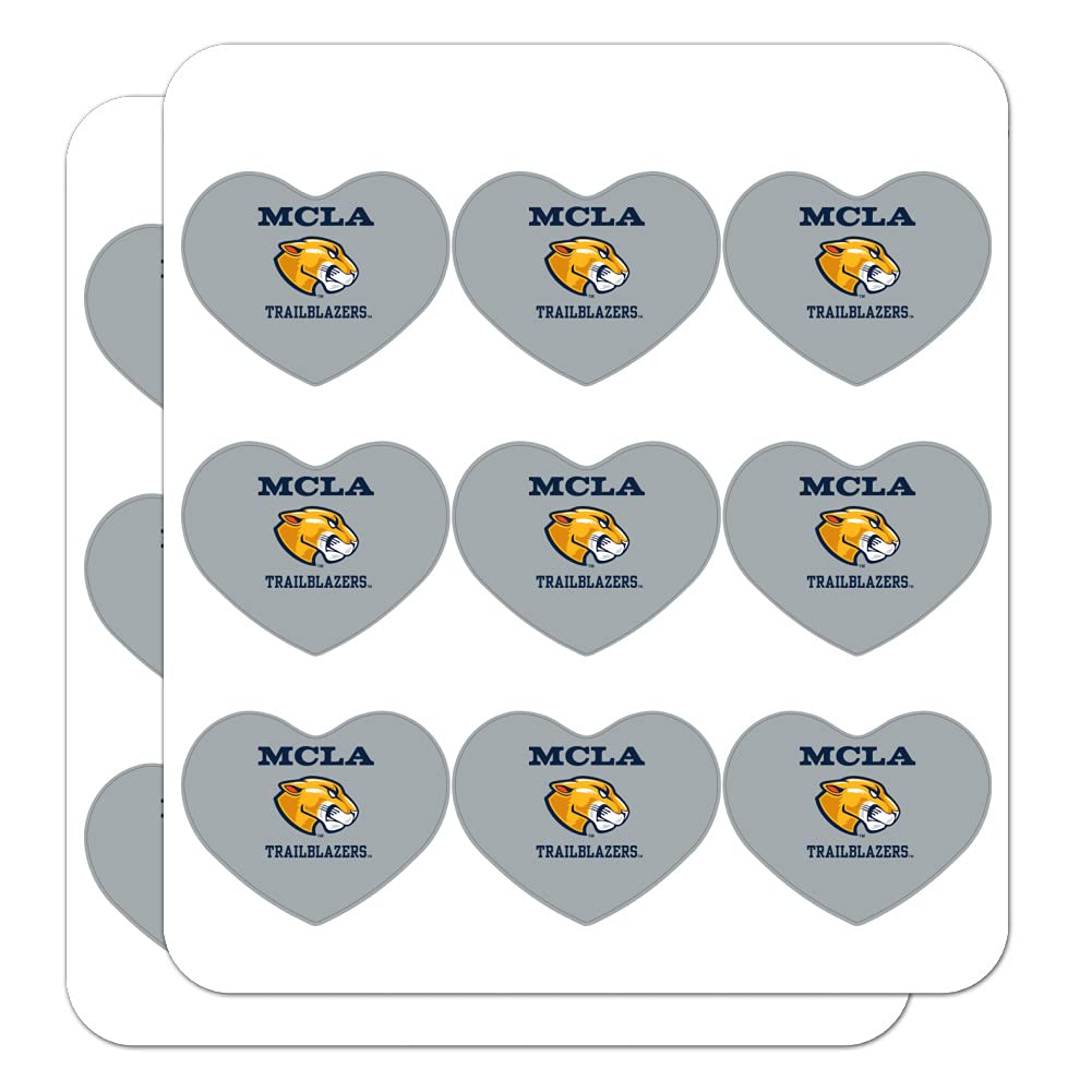 Massachusetts College of Liberal Arts Heart Shaped Planner Stickers - Decorative Scrapbook Calendar Stickers for Bullet Journaling, DIY Crafts & School Supplies (50-Pack) - Perfect for Valentine's Day, Anniversaries & Gift Giving
