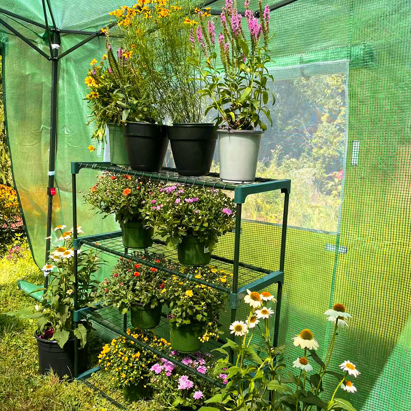 EAGLE PEAK 4-Tier Greenhouse Shelving Unit - 35