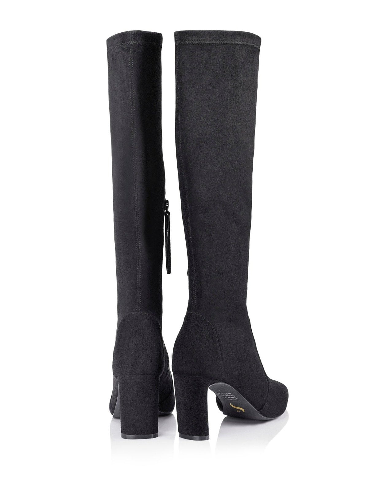 Bradley Knee High Stretch Boots for Women - Black Microfiber Fashion Boots - Perfect for Fall, Winter & Casual Outfits