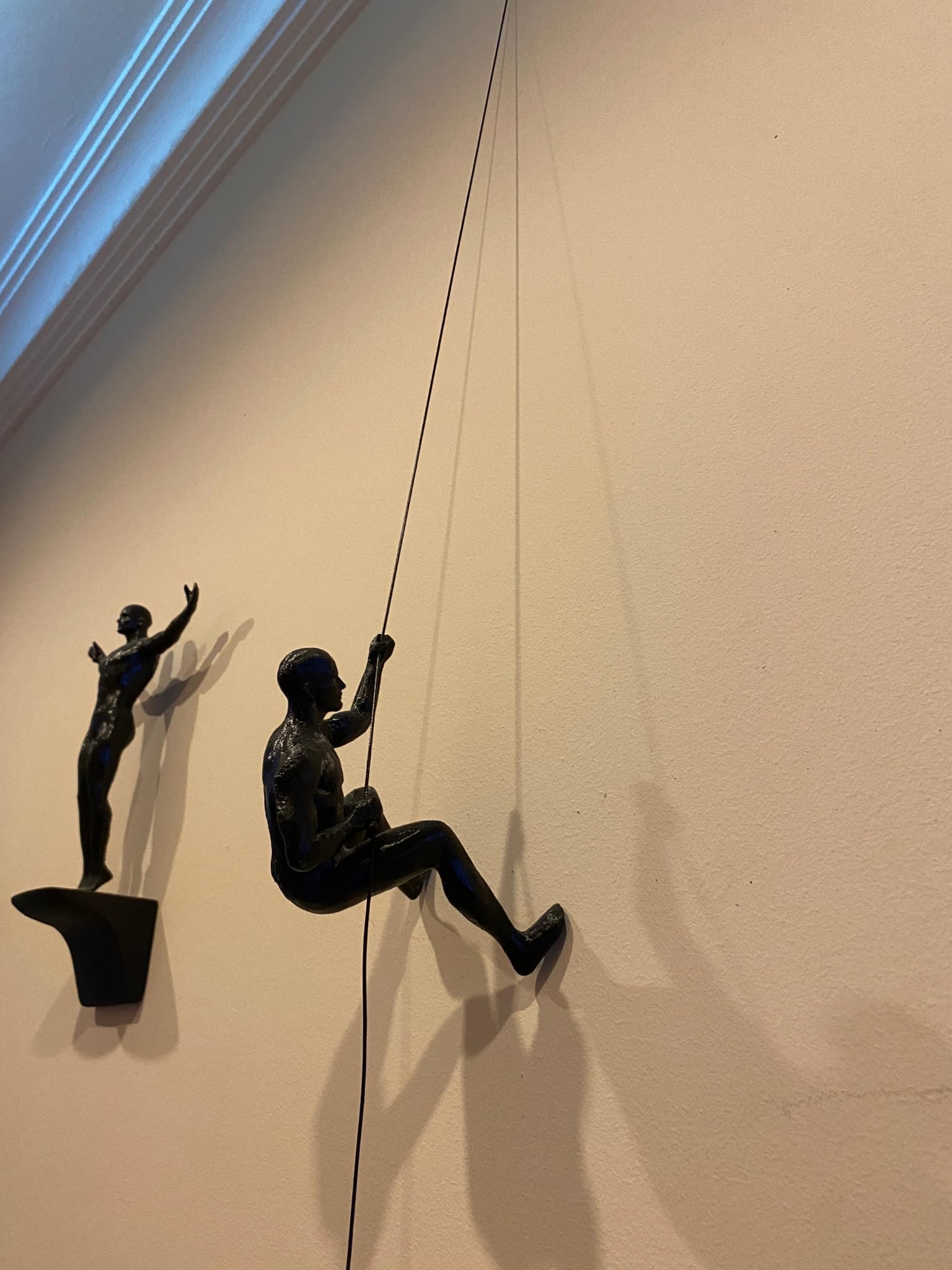 Climbing Man Wall Decor - Unique Gift for Housewarming & Her - Home & Office Decor