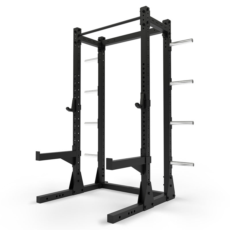 Titan Power Rack Lite Half - Heavy Duty Squat Rack for Home Gym, Weightlifting & Strength Training - Perfect for Small Spaces & Garage Workouts