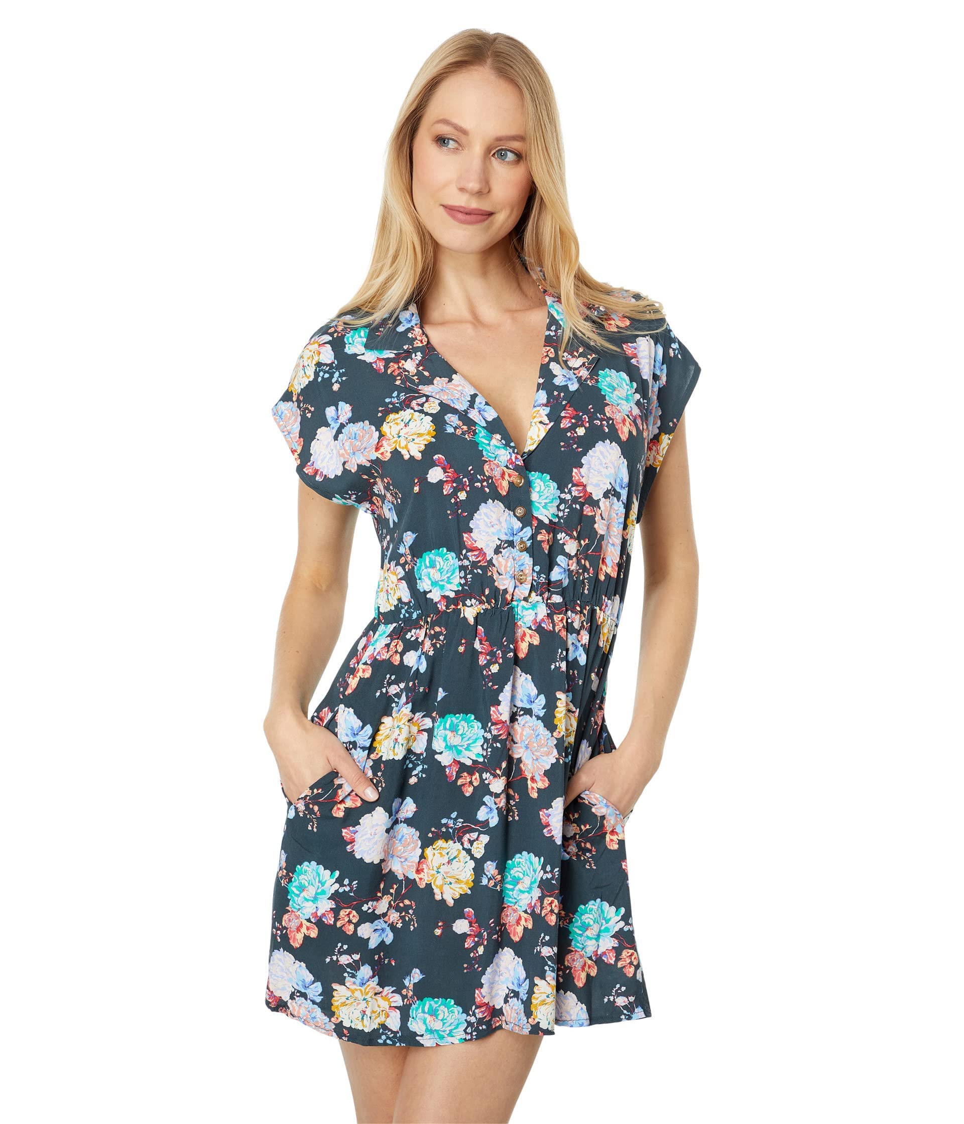 O'NEILL Lori Floral Dress - Women's Floral Print Summer Dress, Casual Boho Maxi Dress for Beach, Vacation, and Outdoor Activities