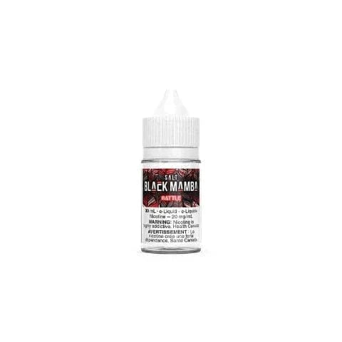 RATTLE Salt Nic Black Mamba Salts 30mL E-Liquid - Premium Nicotine Salt Vape Juice for Pod Systems | Smooth Throat Hit & Bold Flavor | Perfect for On-the-Go Vaping & All-Day Use