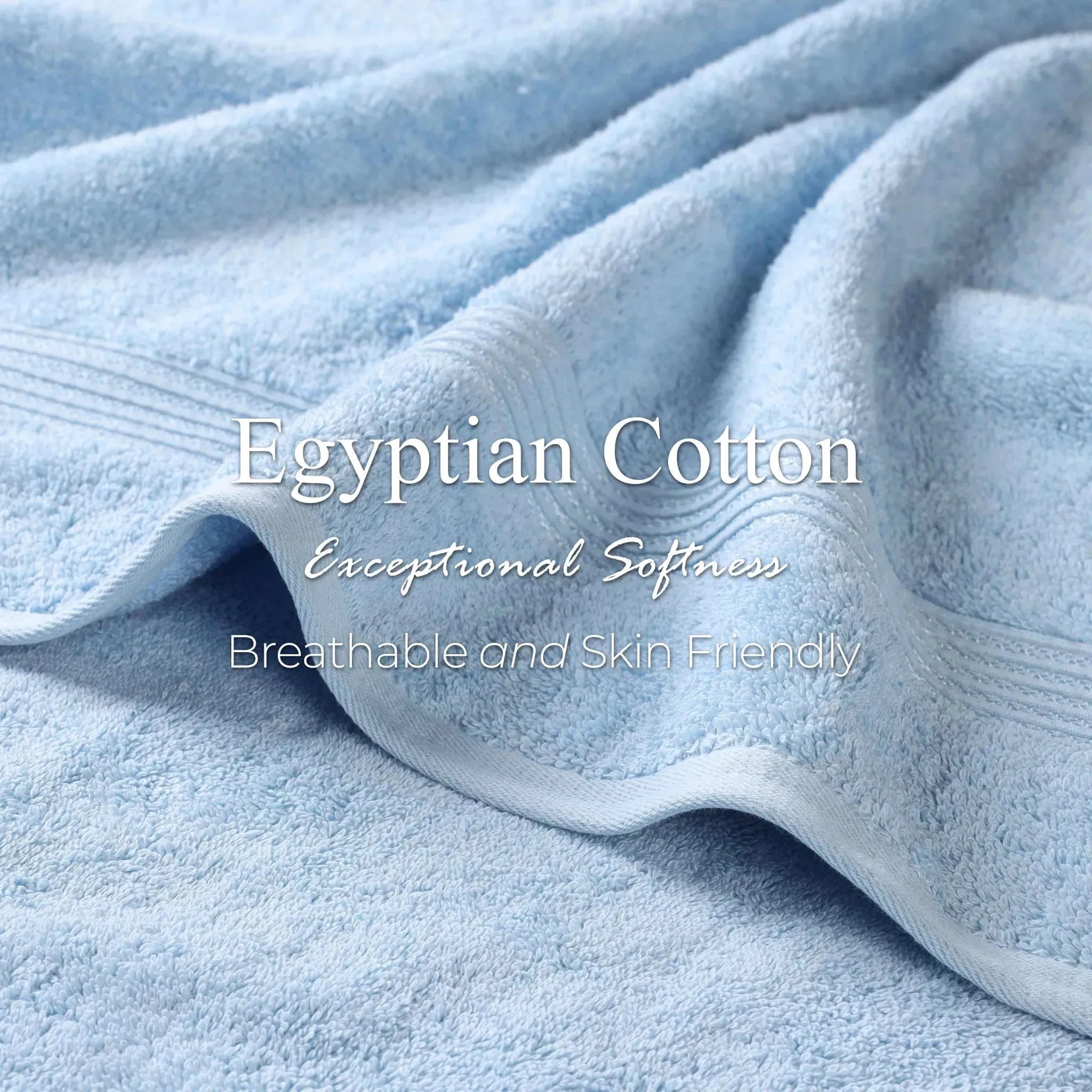 Premium Egyptian Cotton Bath Towel Set of 2 - Ultra Soft & Highly Absorbent Luxury Bath Sheets for Spa, Hotel & Home Use - 100% Heritage Cotton (White)