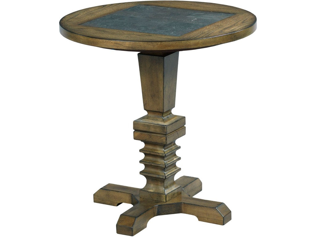 Elegant Stone Top Accent Table - Modern Side Table for Living Room, Bedroom & Office Decor - Perfect for Coffee, Books & Display