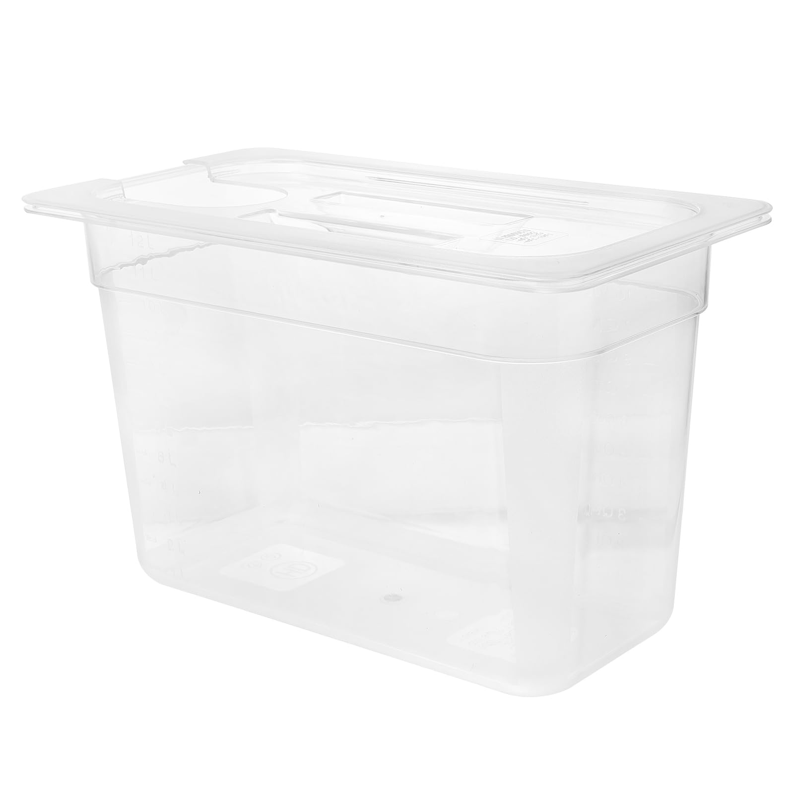 Hemoton 6L Clear Sous Vide Container with Lid - Airtight Food Storage Box for Home Kitchen, Perfect for Meal Prep, Sous Vide Cooking & Leftover Storage