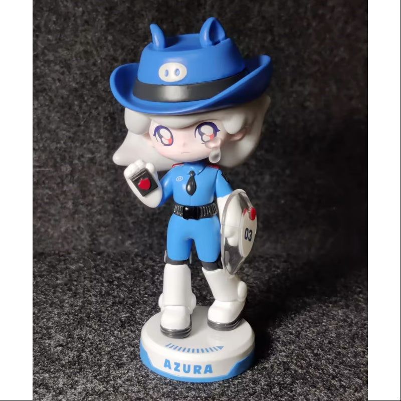 AZURA Animal Fighting Match Series Piggy Sheriff - Fun Interactive Toy for Kids & Collectors | Perfect for Role Play, Gifts, and Game Nights